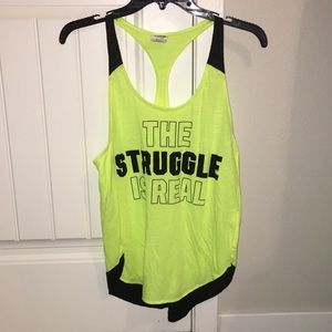 Neon workout tank
